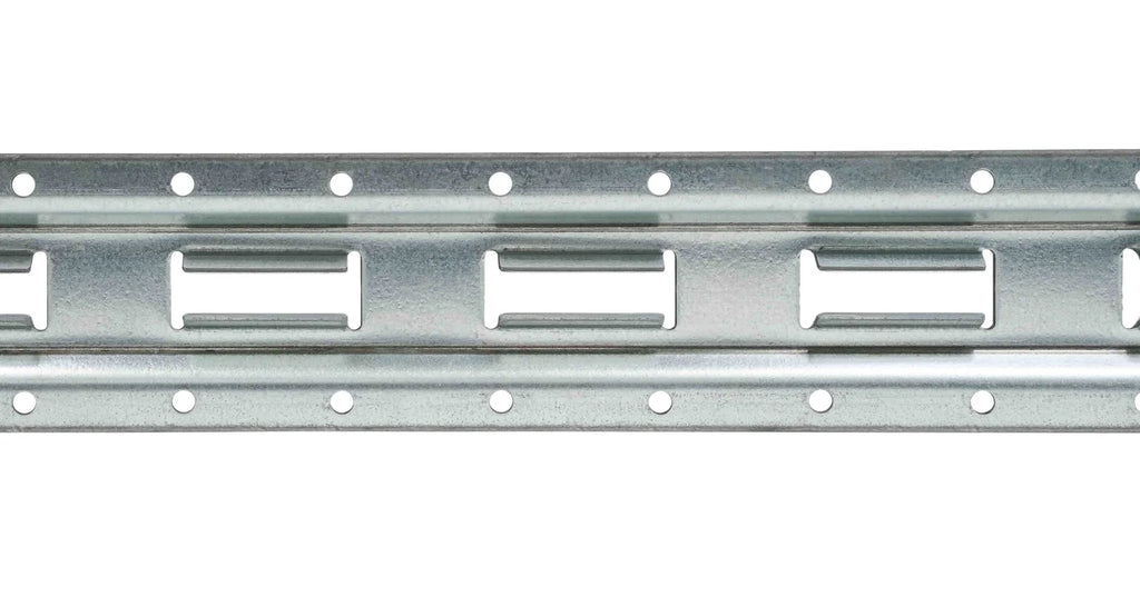 (8 Pack) 5' Vertical Galvanized Steel Bolt-On E-Track Tie-Down Rail W164613