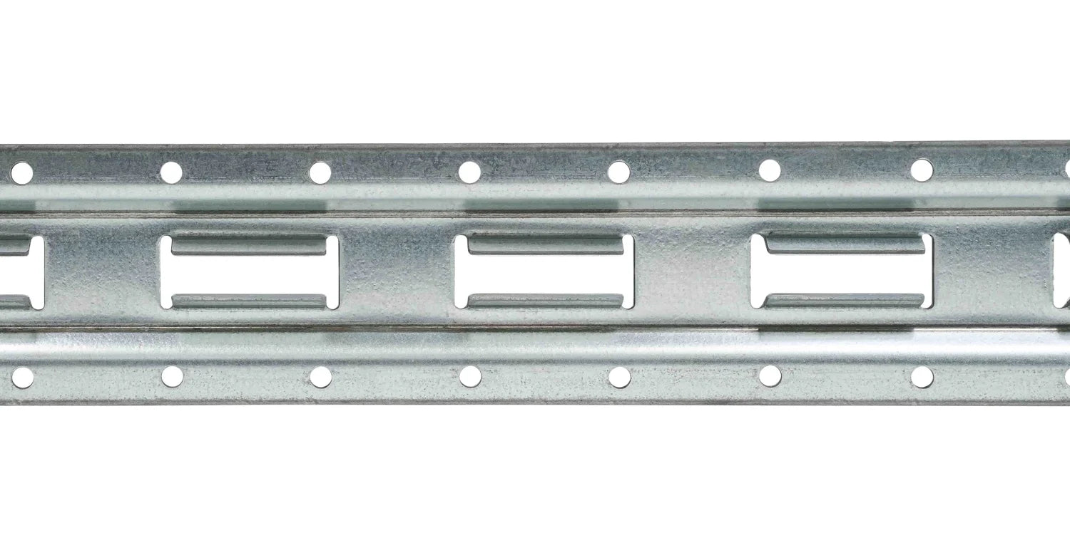 (8 Pack) 5' Vertical Galvanized Steel Bolt-On E-Track Tie-Down Rail W164613