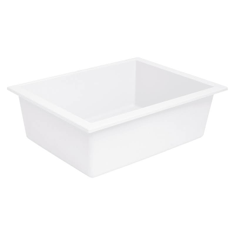 White Granite Composite Undermount Kitchen Sink H7899