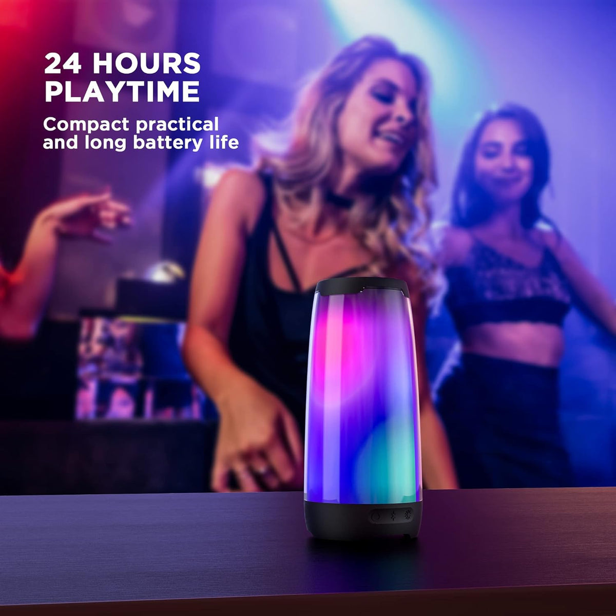 Portable Wireless Bluetooth Speaker with LED Lighting T5064
