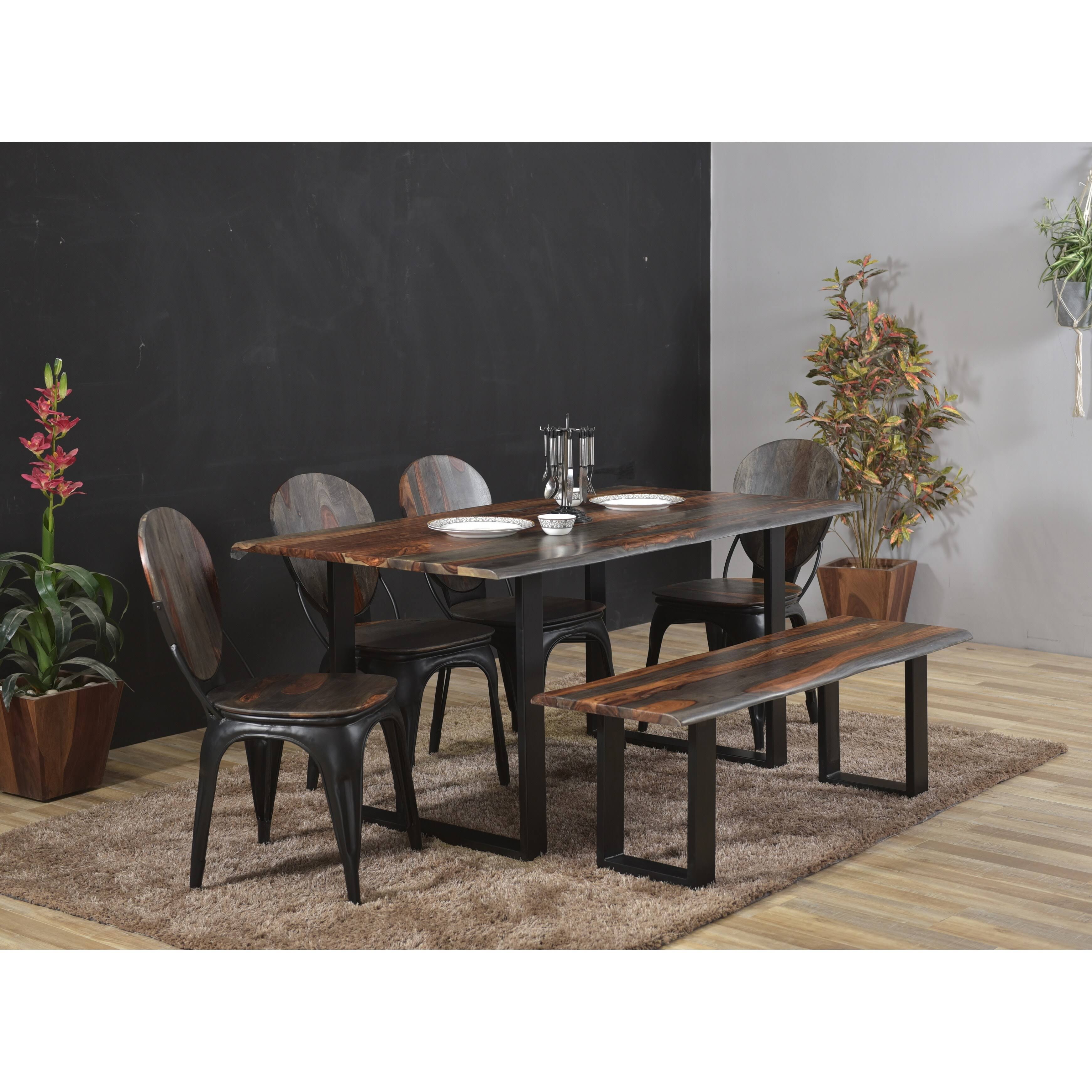 Brown Dining Bench N734