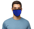 Royal Blue 100% Cotton Face Mask with Filter Pocket, 12 Pack L425