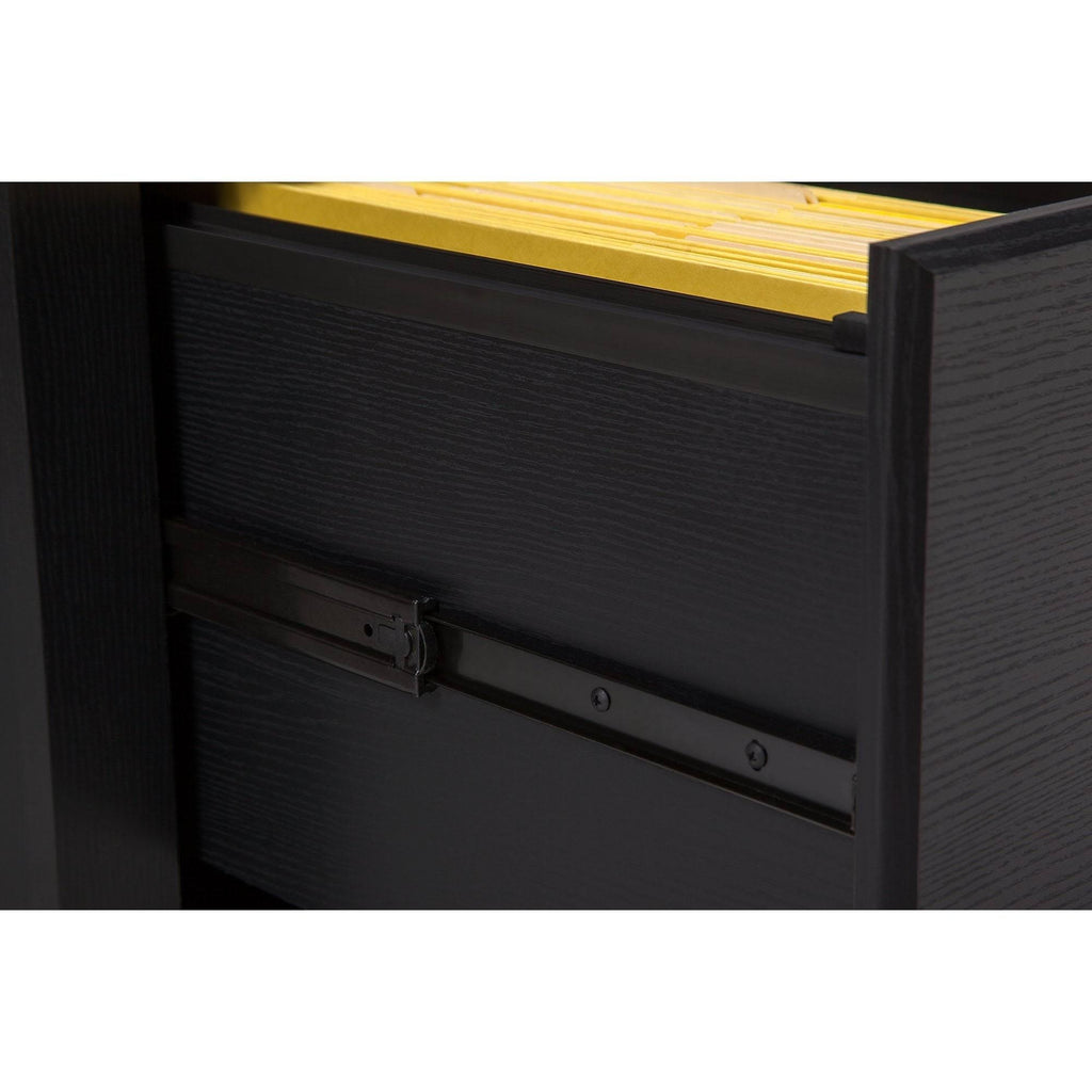 Black Lateral File Cabinet P19859