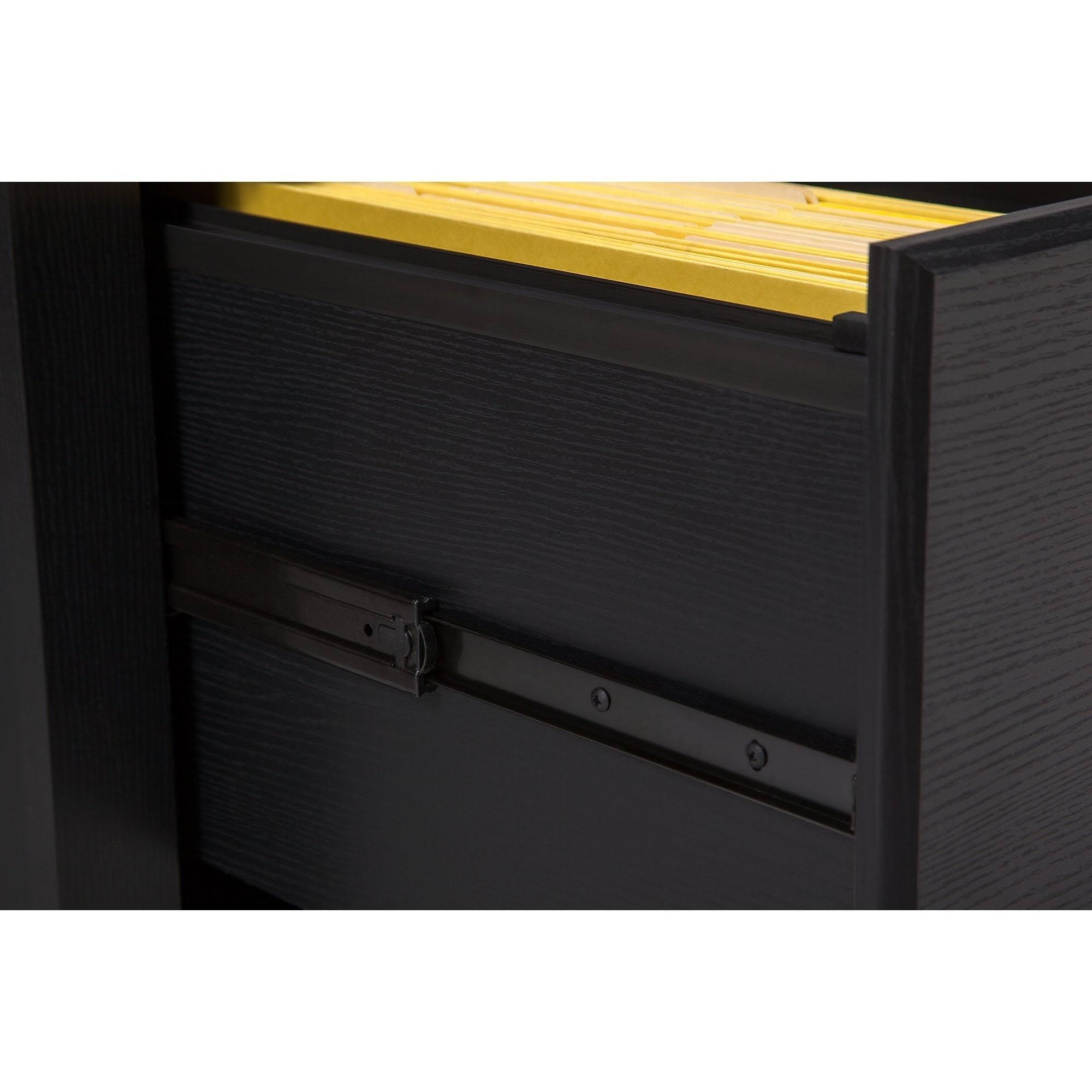 Black Lateral File Cabinet P19859