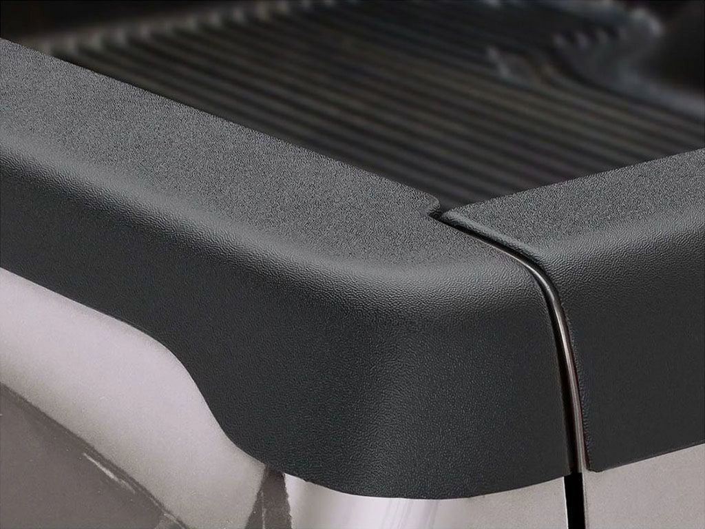 Black Smooth BedRail Caps with Stake Holes, 2-Pc G2880