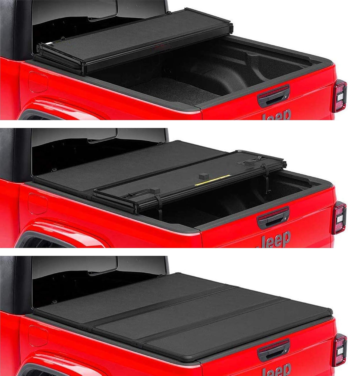 Hard Tri Fold Truck Bed Tonneau Cover for Gladiator JT F4022