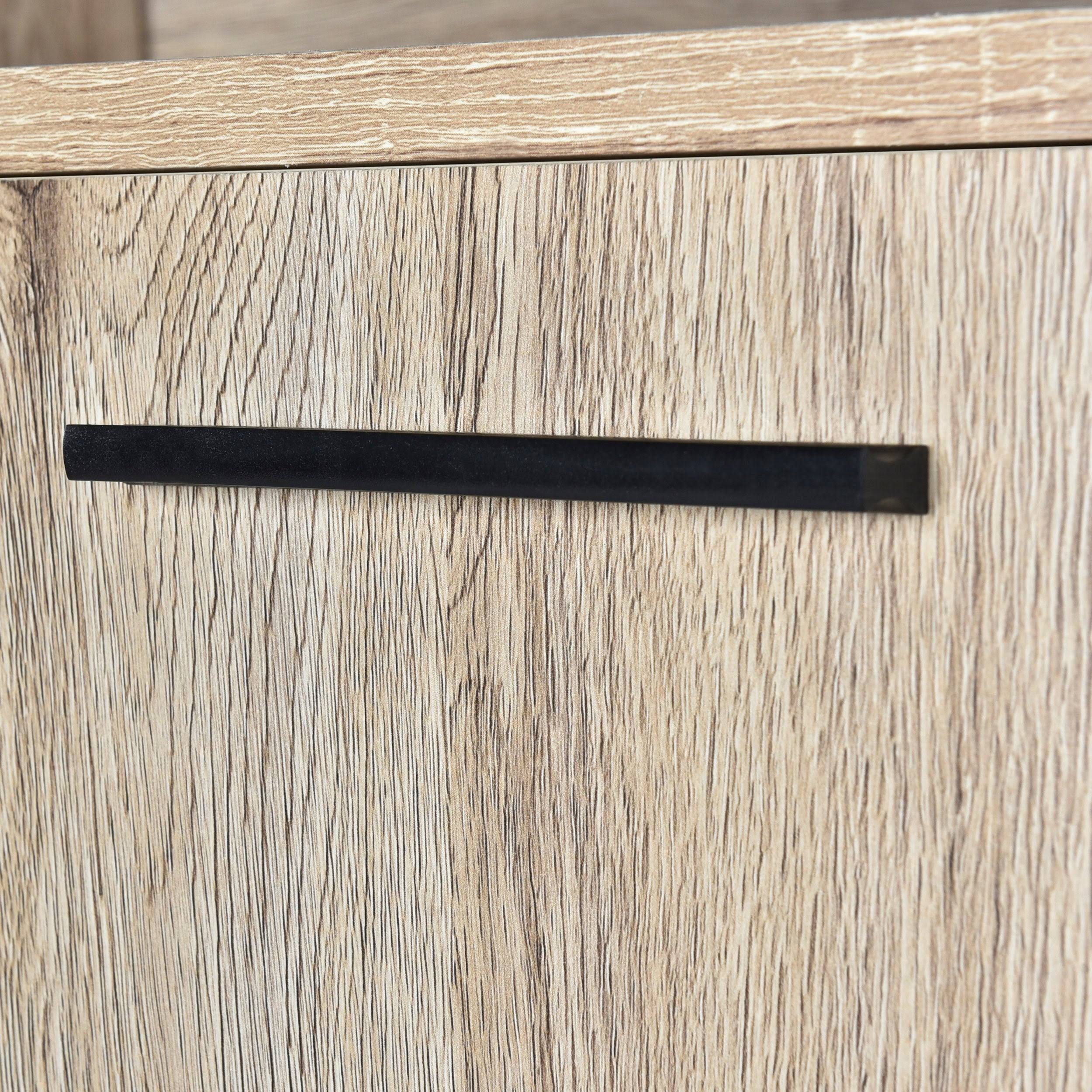 Sonoma Grey Oak + Wenge Cabinets L176397