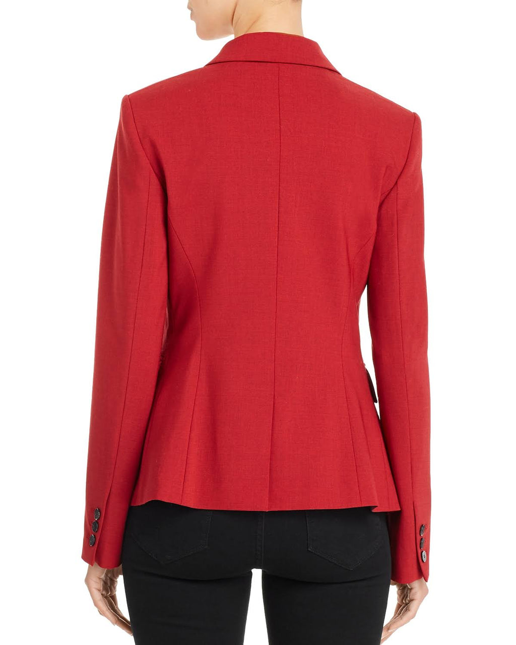 Red Stretch Wool Blazer T3612