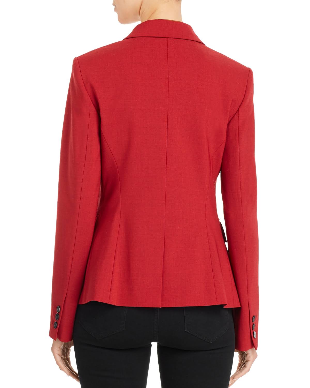 Red Stretch Wool Blazer T3612