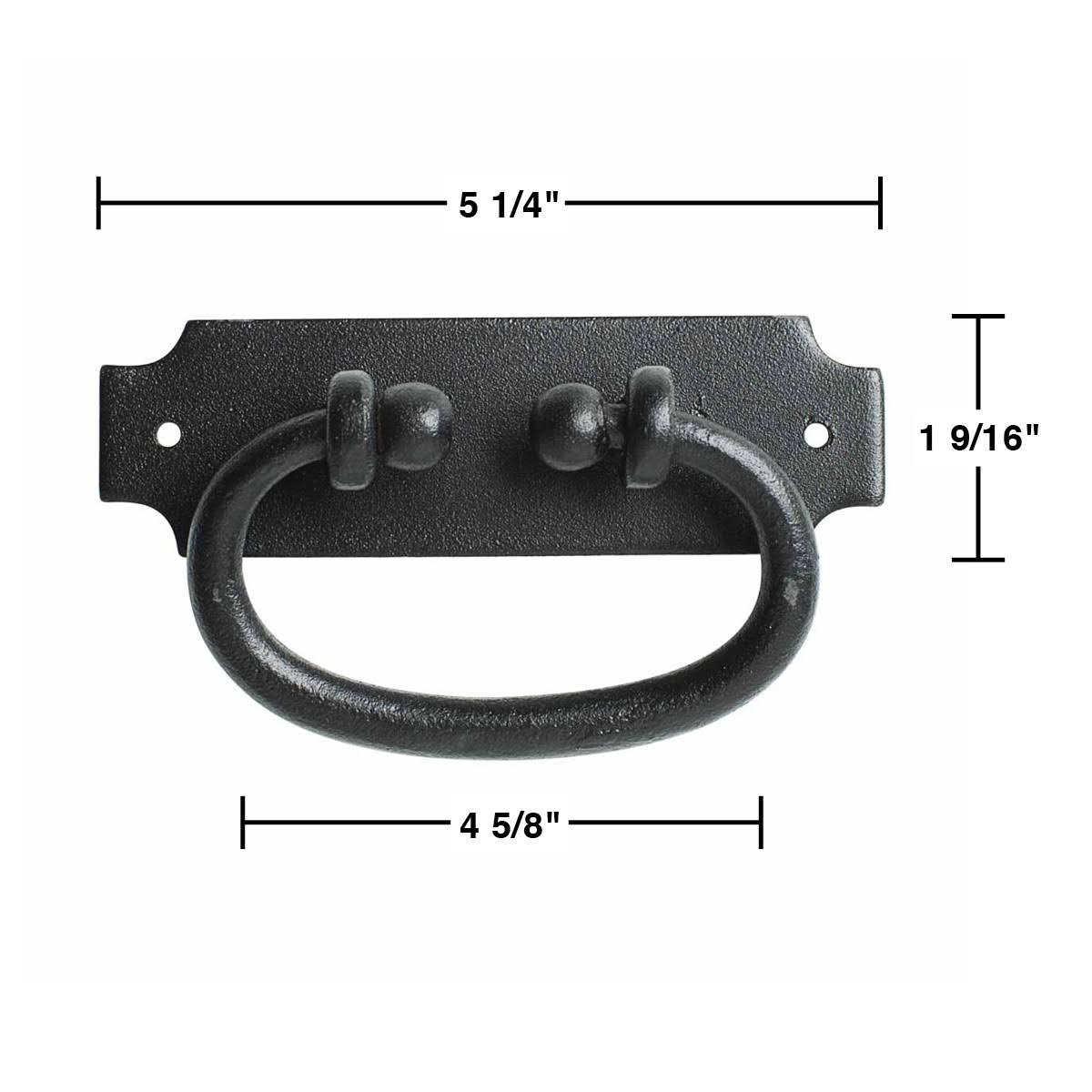 Black Wrought Iron Cabinet Pull H494615