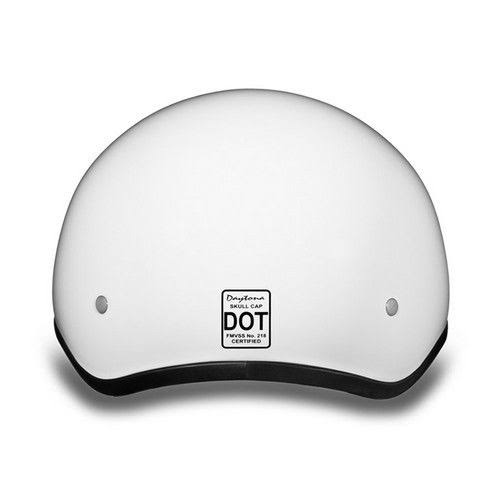 Hi-Gloss White XL Skull Cap G5832