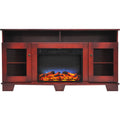 Cherry Electric Fireplace with Entertainment Stand I9433
