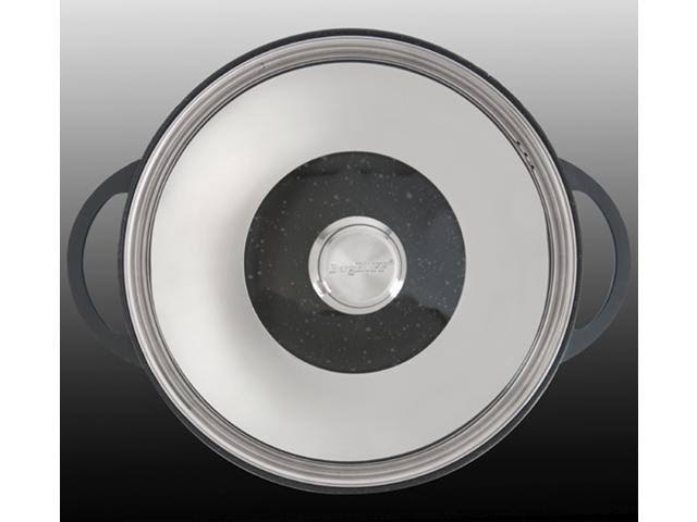 12.25x22 Chinese Covered Wok Ceramic Titanium Cast U371547