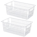 Large Wire Storage Basket for Freezer Organizer, 14"x11"x6" C606663