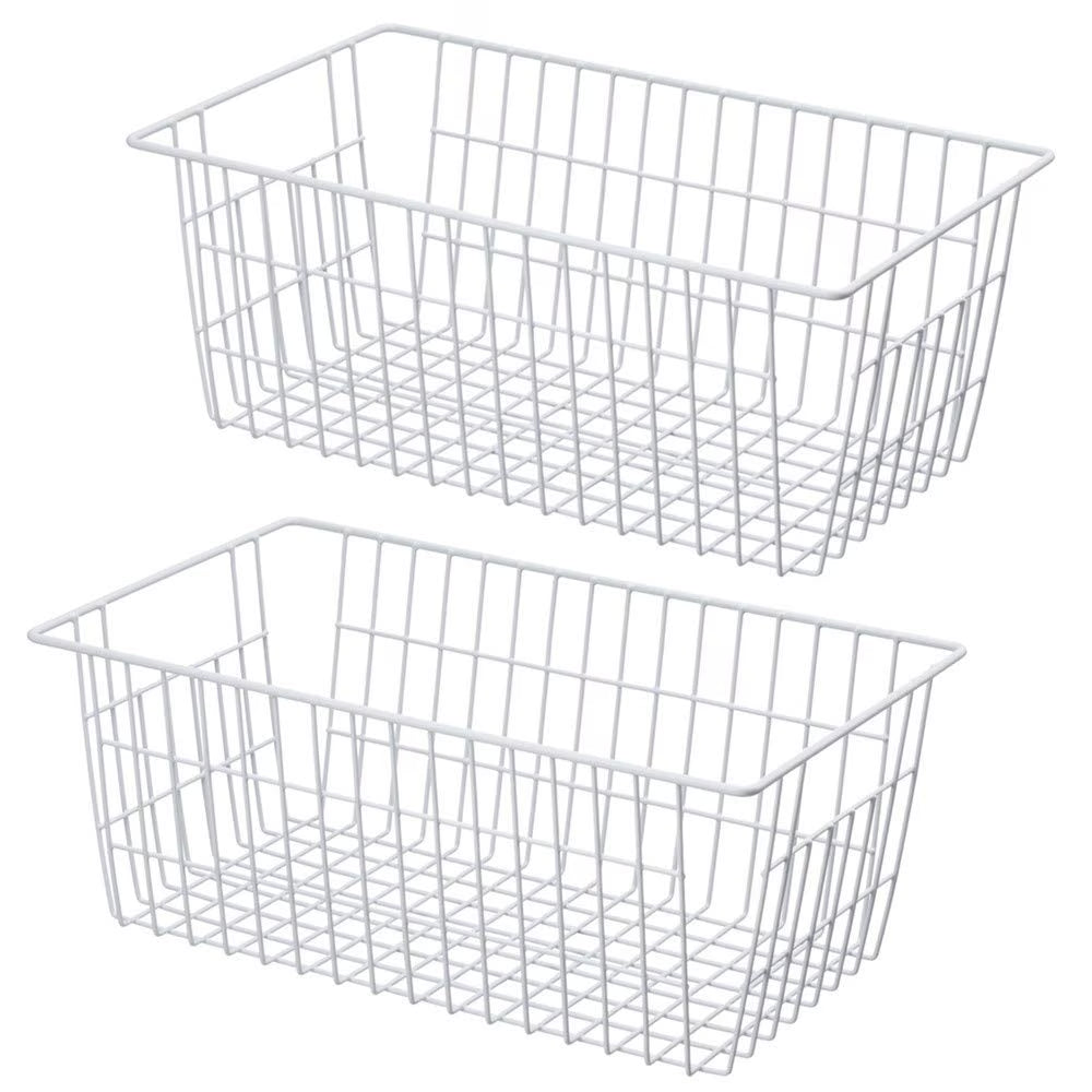 Large Wire Storage Basket for Freezer Organizer, 14"x11"x6" C606663