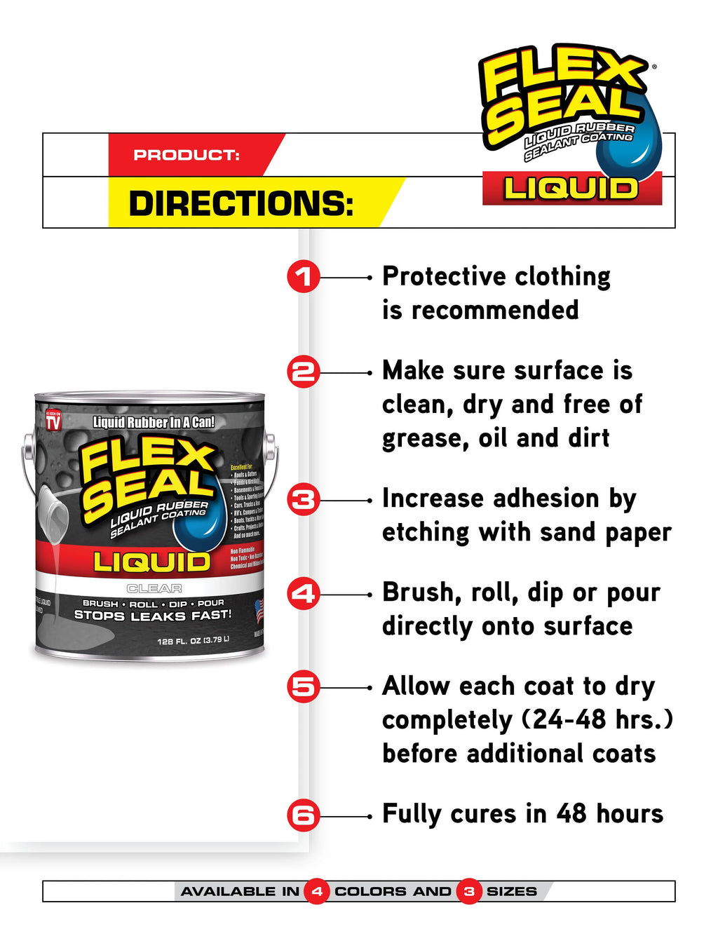 White Liquid Rubber Sealant Coating, 1 Gallon Z298695