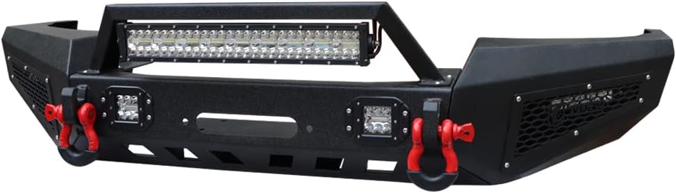 Front Bumper with LED Lights and Winch Plate F617