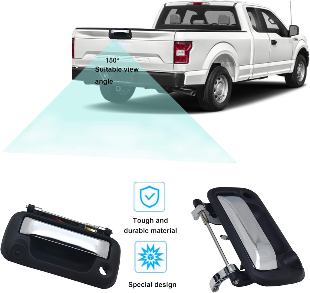 Chrome Tailgate Handle Backup Camera for Ford F150 F250 F350 F450 M32495