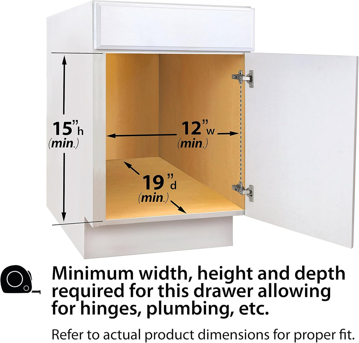 Under Sink Cabinet Organizer Pull Out Two Tier Sliding Shelf, Chrome O292416