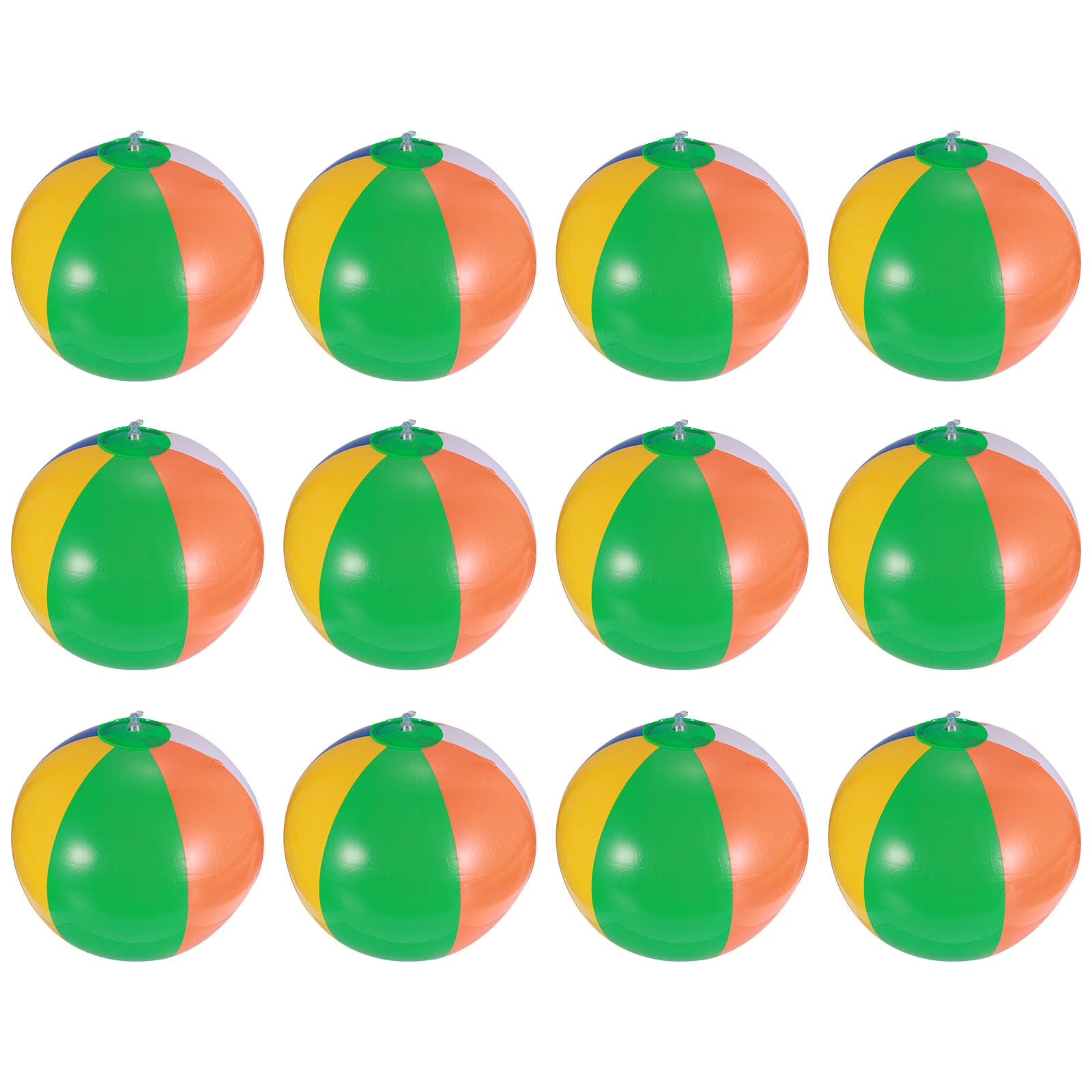 12 Pcs Inflatable Beach Balls Pool Toys K888337