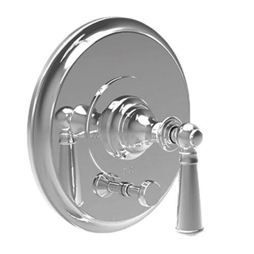 Satin Nickel Tub & Shower Diverter Plate with Handle T478396