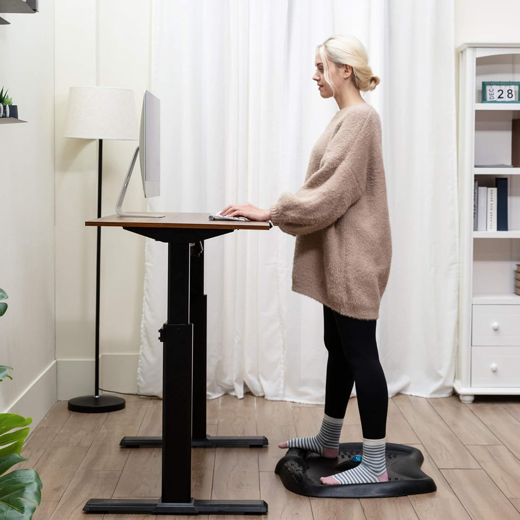 Anti-Fatigue Standing Desk Mat with Foot Massage Ball, Pack of 2 J539