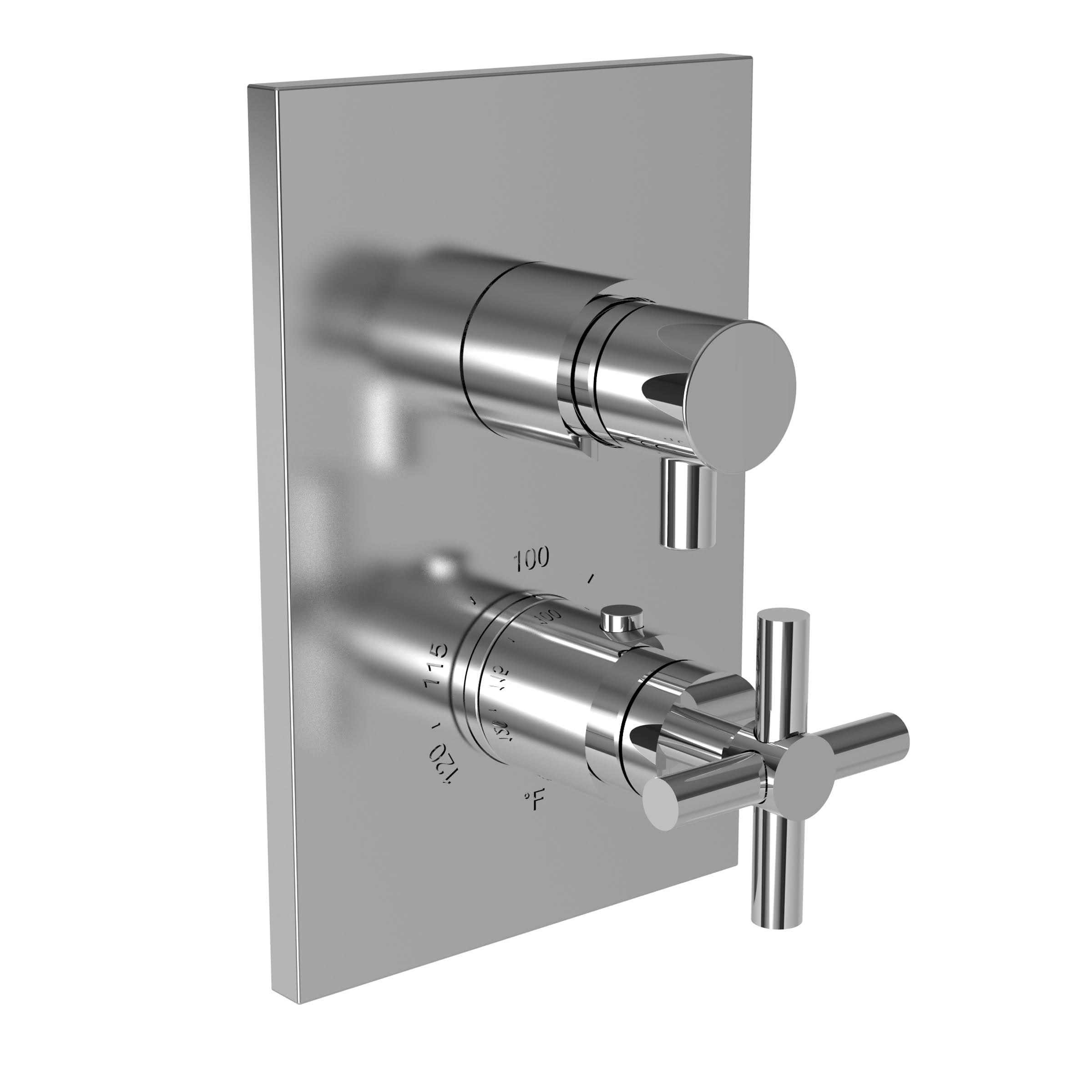 1/2x22 Square Thermostatic Trim Plate with Handle J83734