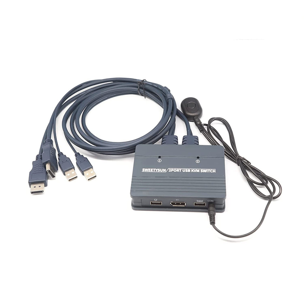 2 Port 4K60Hz USB DP KVM Switch Pack of 2 Z954