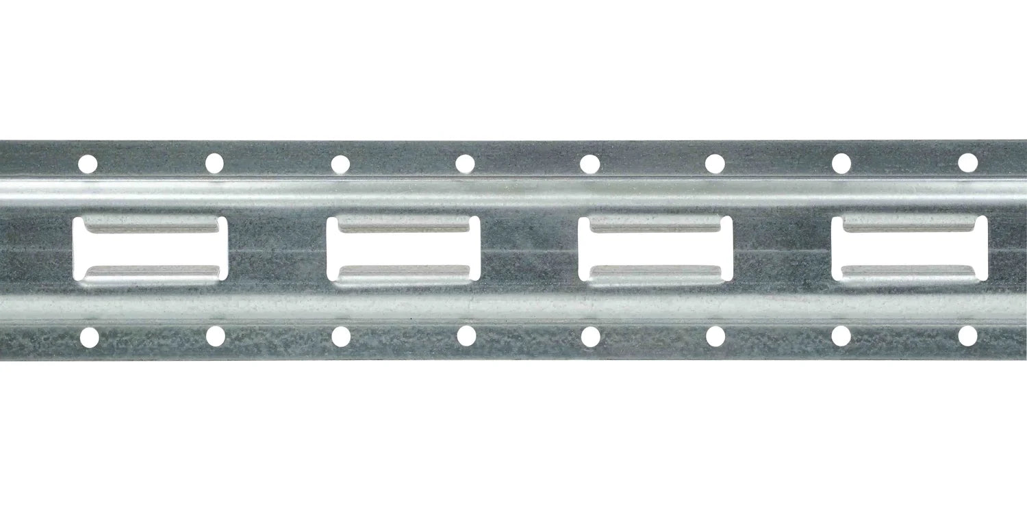 (8 Pack) 5' Vertical Galvanized Steel Bolt-On E-Track Tie-Down Rail W164613