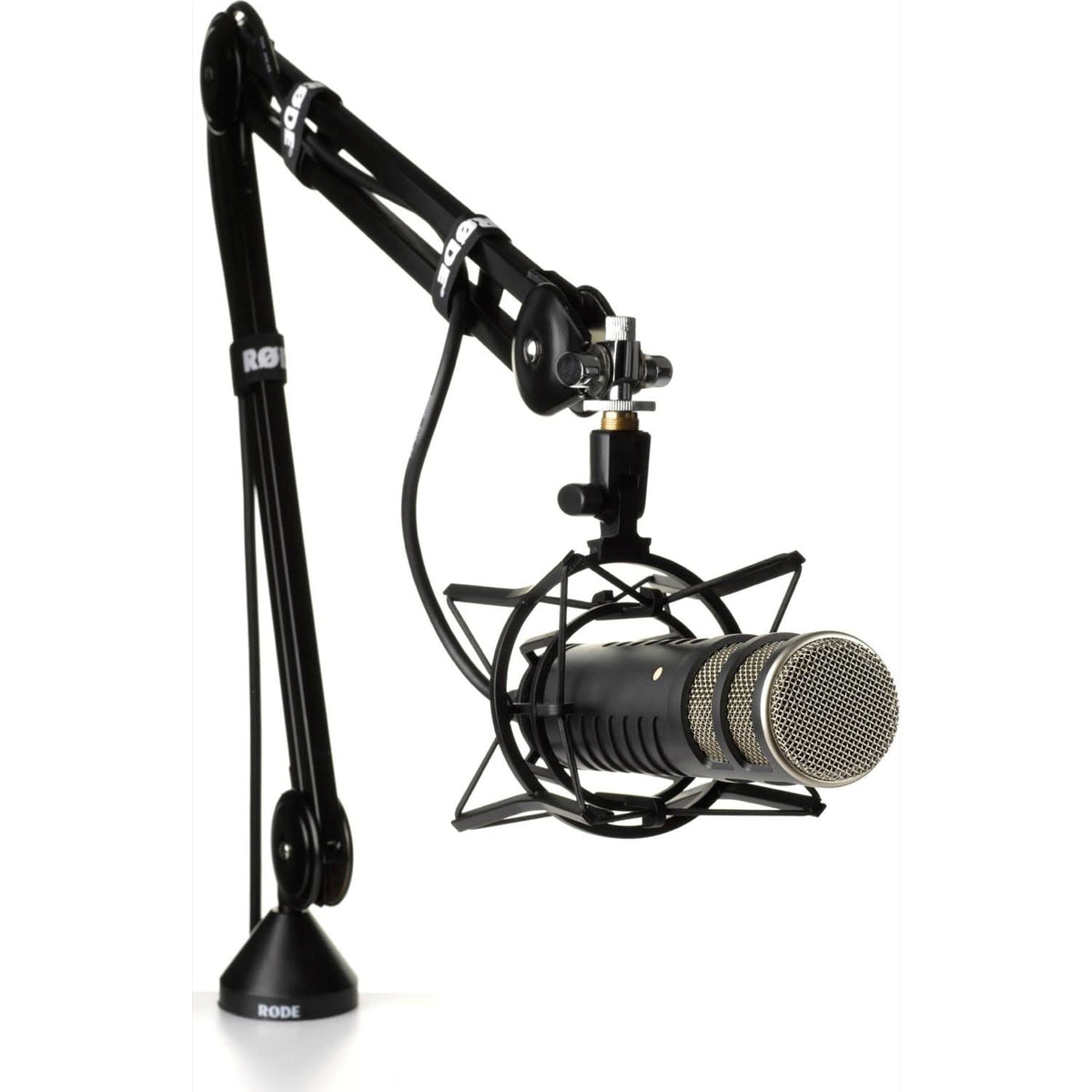 Black Swivel-Mount Studio Microphone Boom Arm O83494