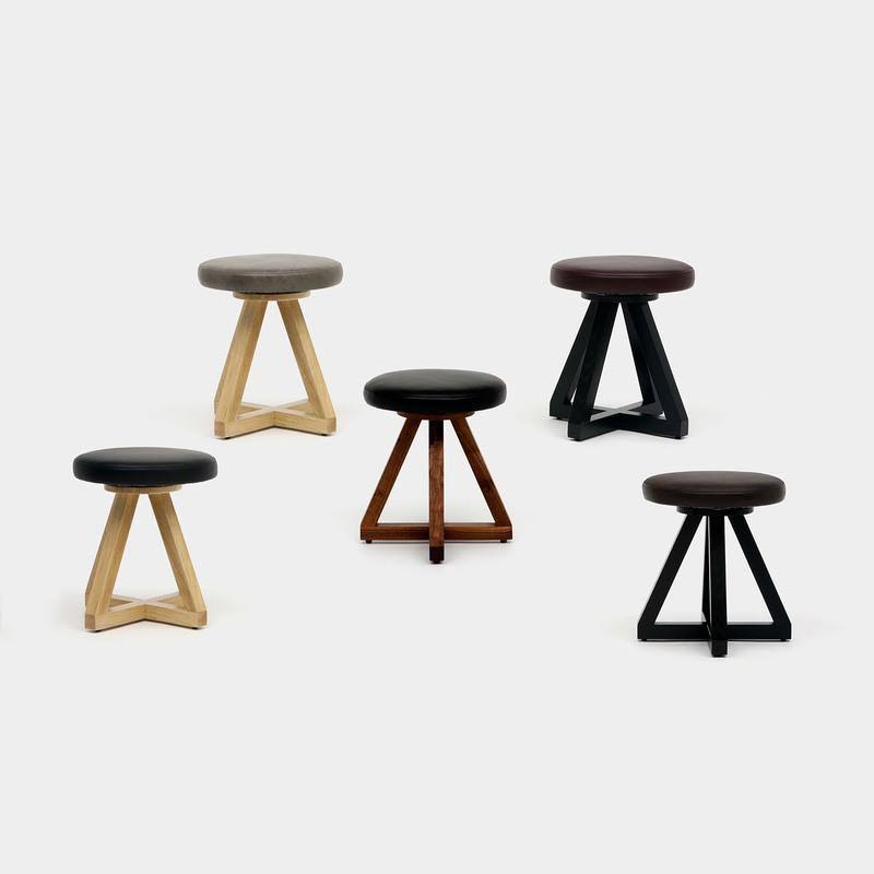Black Oak Accent Stool W461035