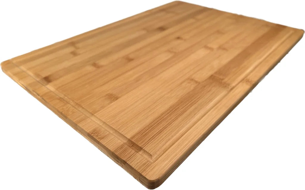 Organic Bamboo Cutting Board with Juice Groove M88931
