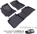 Custom Fit Car Floor Mat Front & Rear 2 Row Full Liner S203519