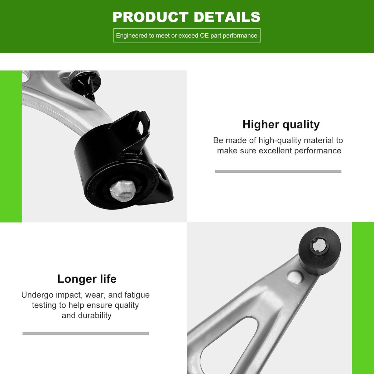 2pcs Lower Control Arm and Ball Joint Suspension Kit B749