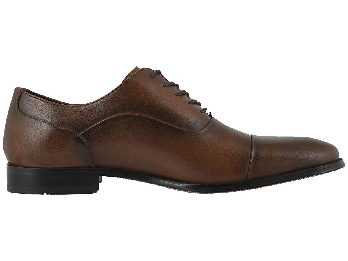 Cognac Cap Toe Oxford Shoes Z429