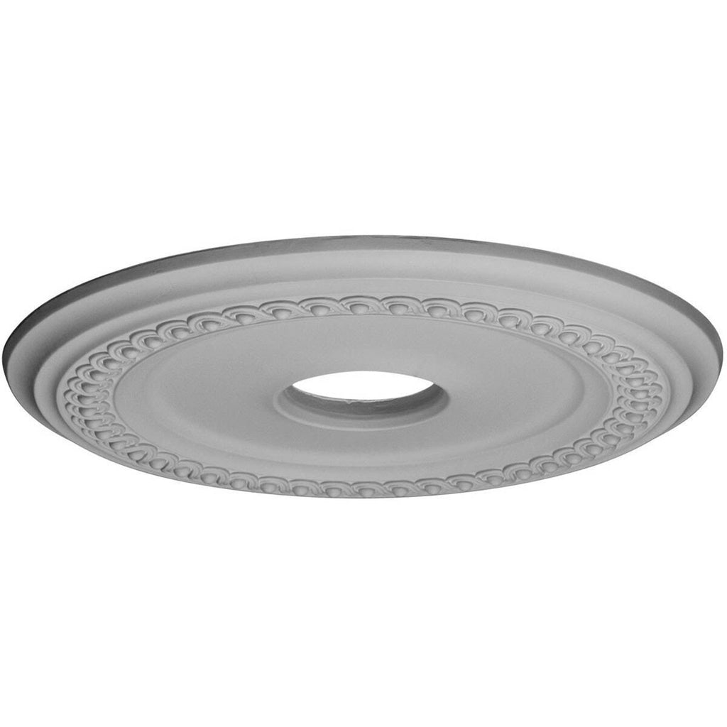 Classic Ceiling Medallion, Hand-Painted Pearl White, Beige F2742