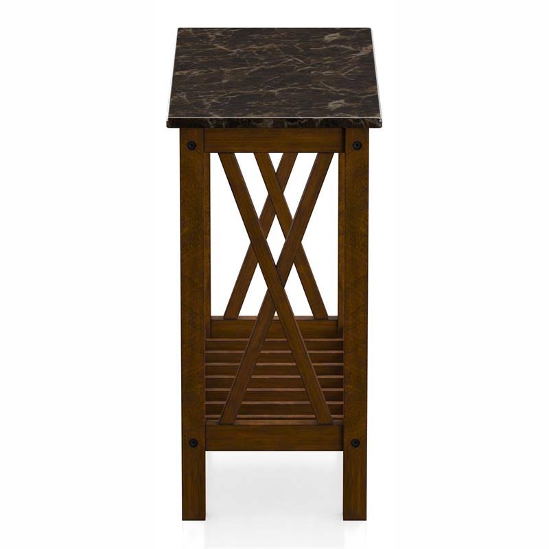 Brown Wood Side Table L6124