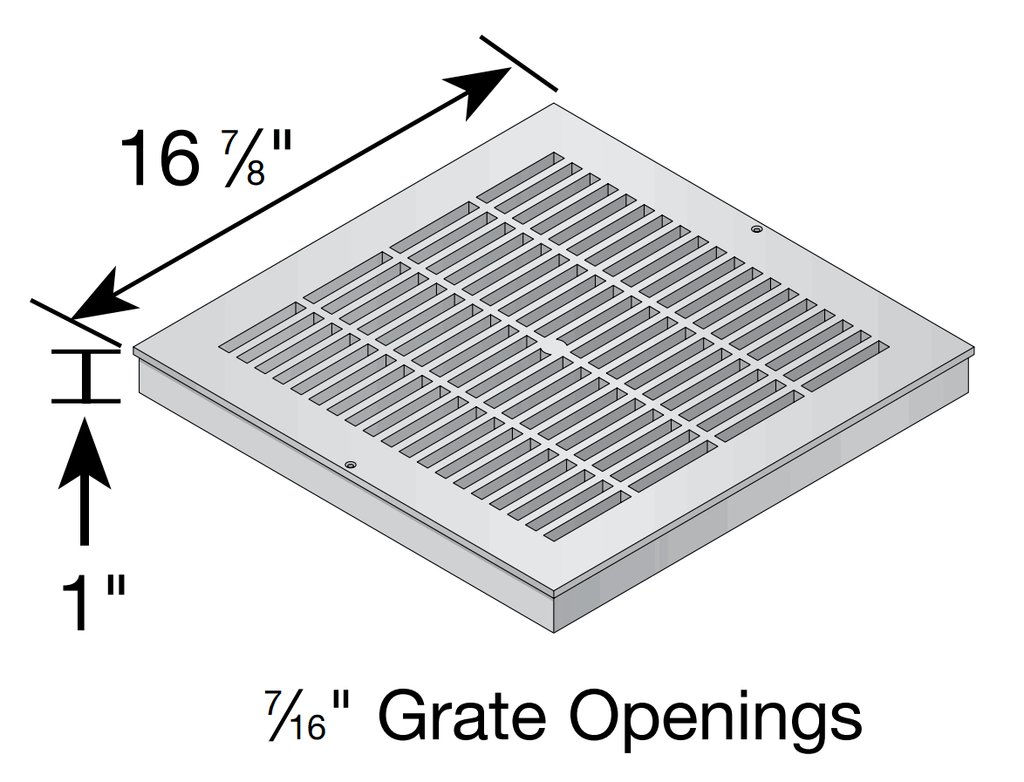 18x22 Square Grate T4302