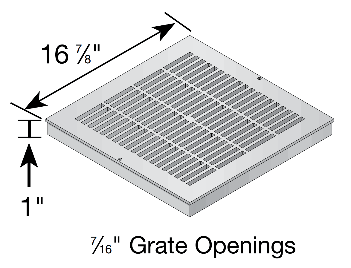18x22 Square Grate T4302