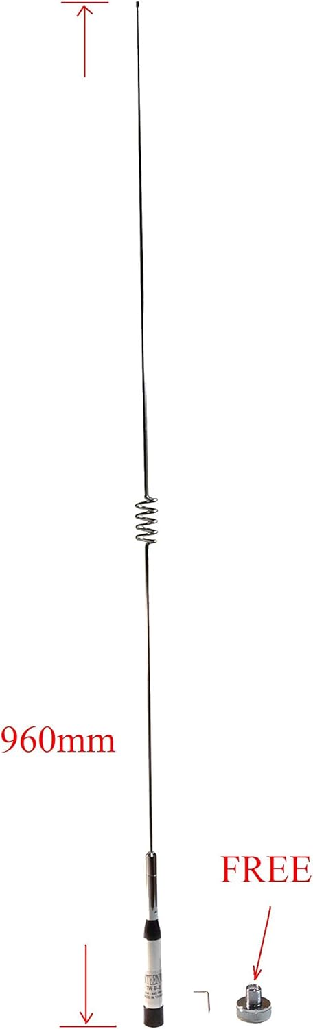 Ham Mobile Antenna with UHF Male Connector 144/440MHz VHF/UHF 2m/70cm 120W Pack of 2 T5932
