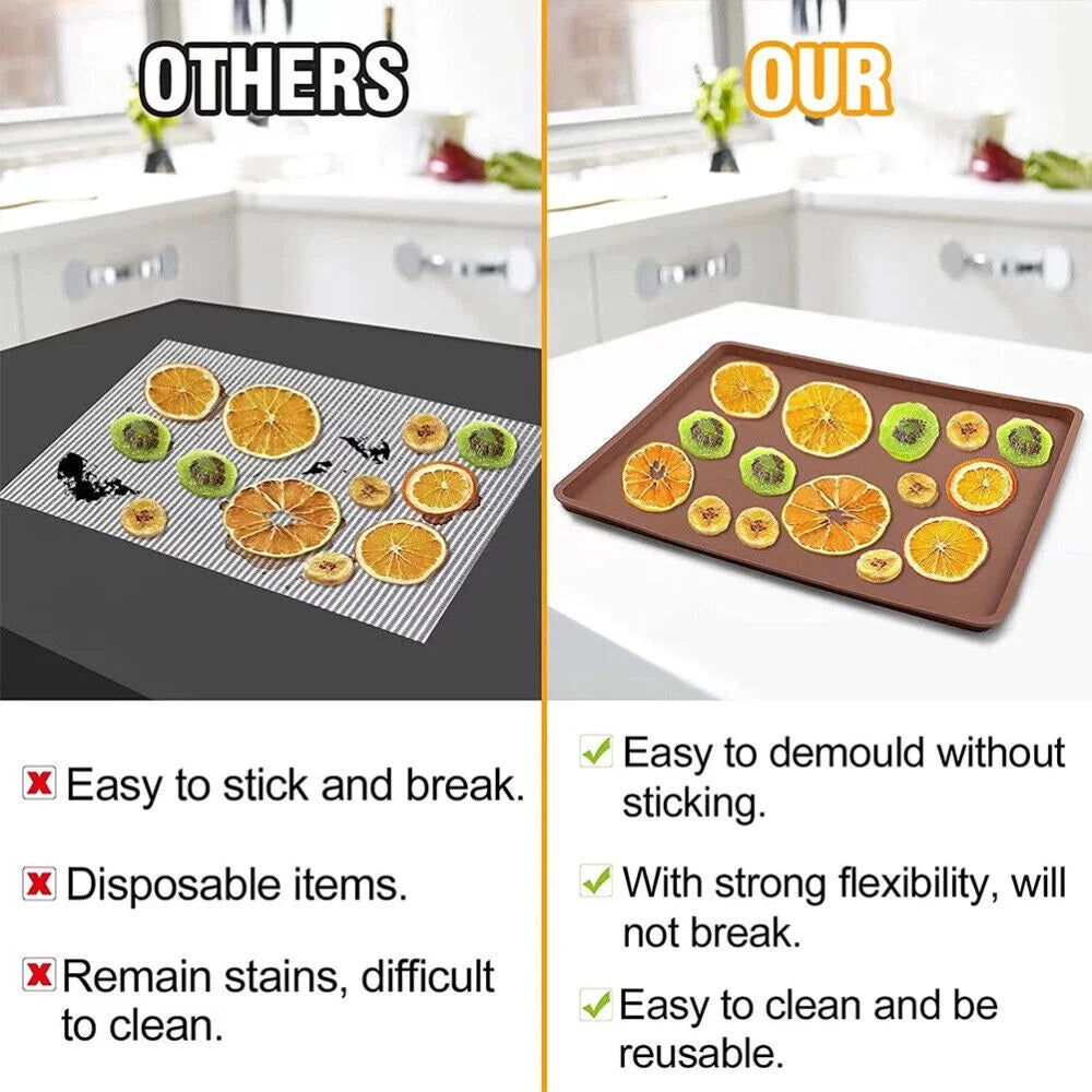 3pcs Portable Washable Food Dehydrator Pad Mesh L795070