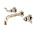 Polished Nickel Wall Mount Bathroom Faucet N9613