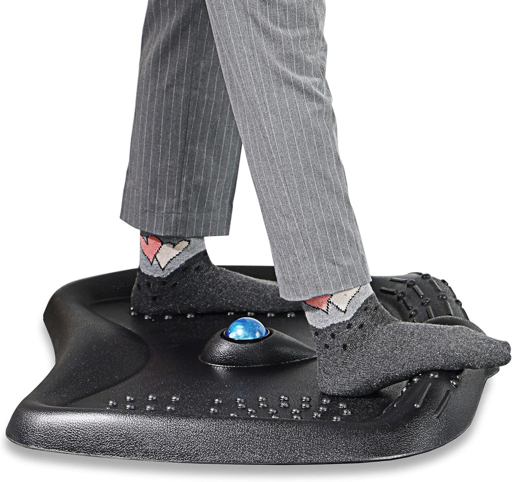 Anti-Fatigue Standing Desk Mat with Foot Massage Ball, Pack of 2 J539