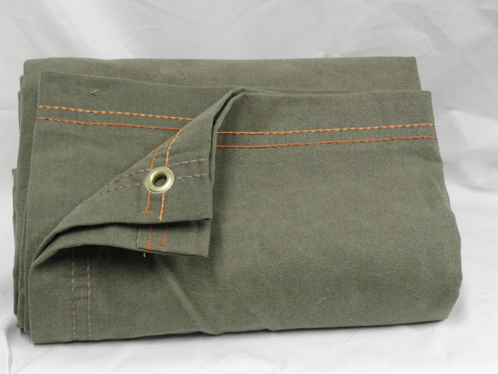 12' x 20' Green Polyester Canvas Tarp F2256