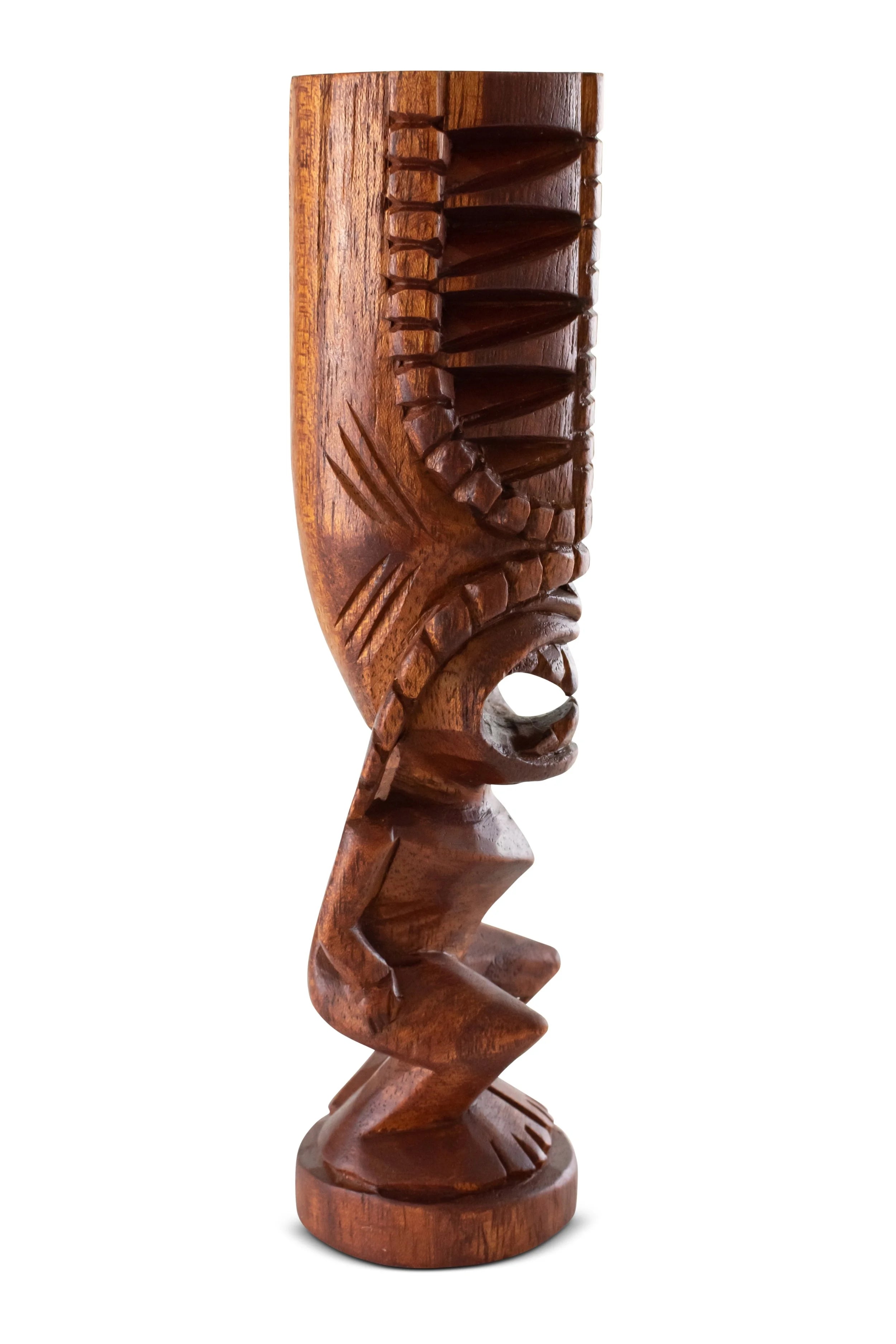Handmade Wooden Tiki Statue Sculpture L513597