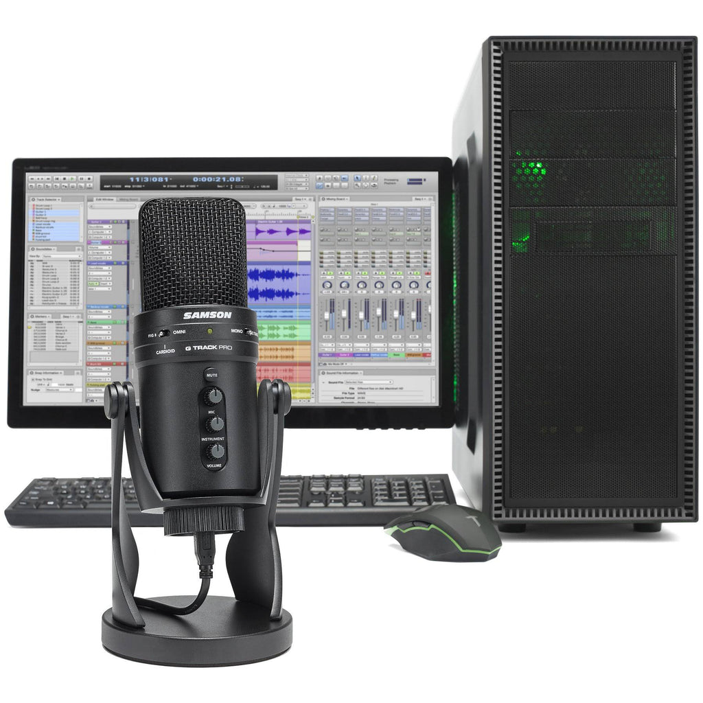 Studio USB Podcast Microphone with Headphones Q171