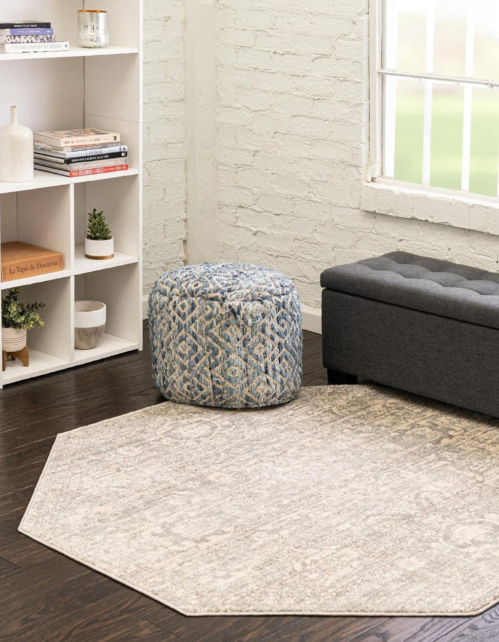 Octagon Gray Medium Rug G52739