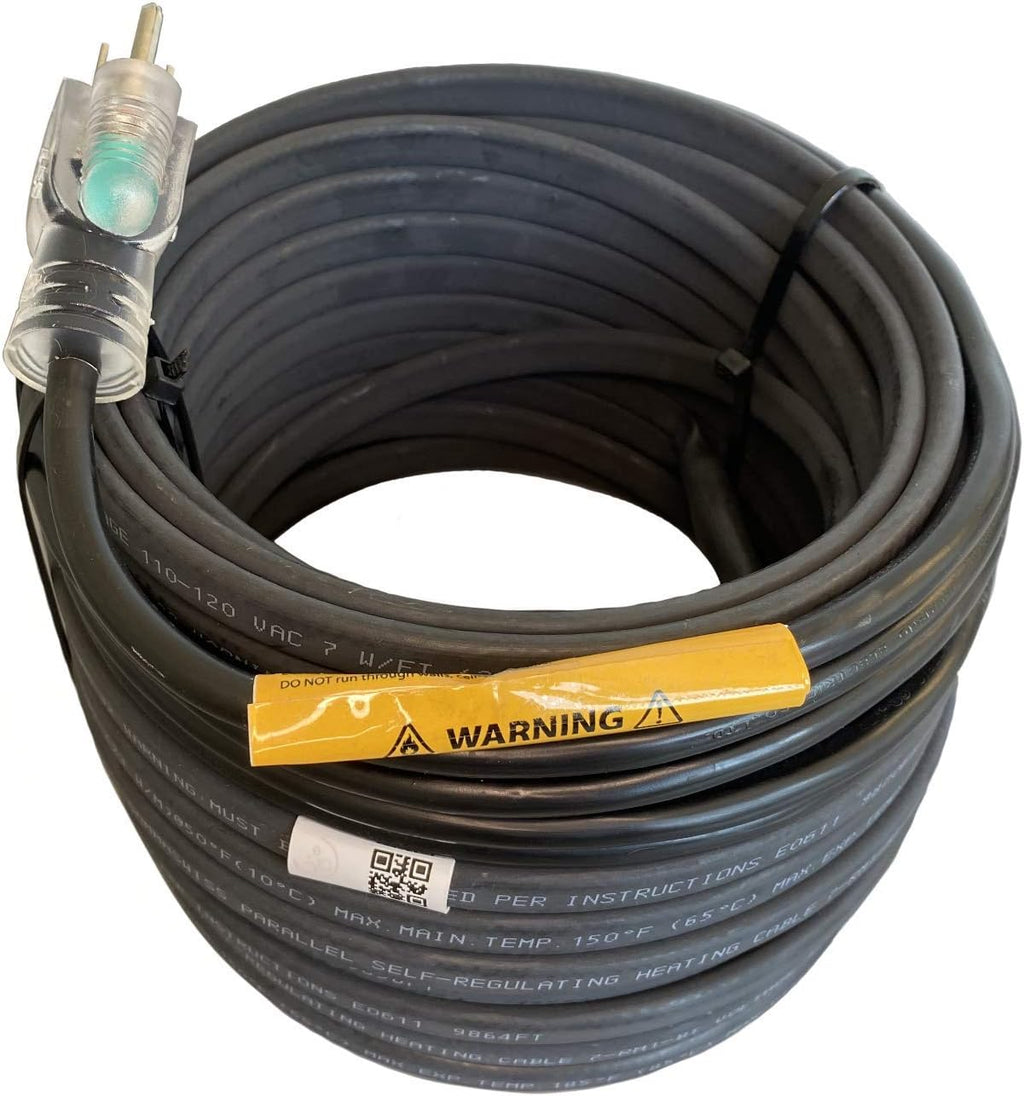 Self-Regulating Heating Cable, 120V, 7Watts/Ft. (12-Feet) Pack of 2 B532891