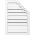 Half Octagon Top Right Surface Mount PVC Gable Vent K7146