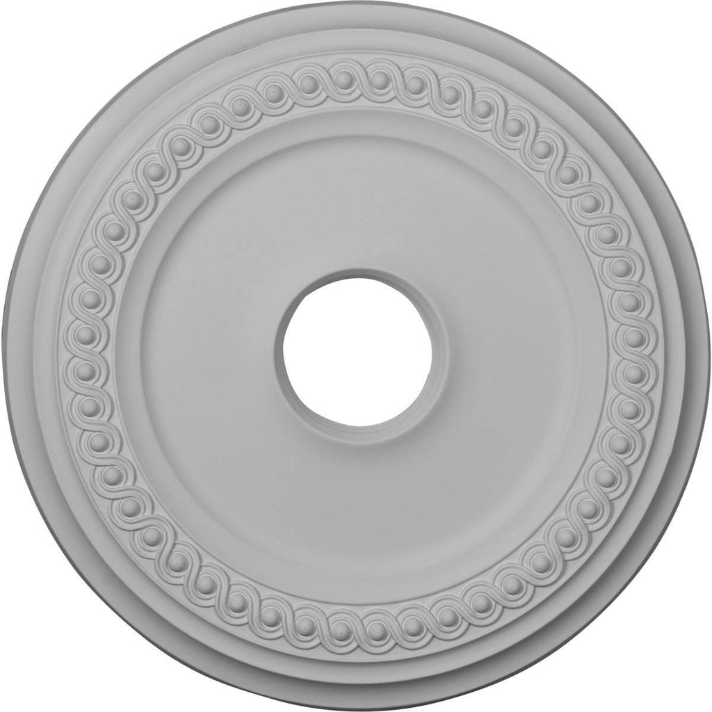 Classic Ceiling Medallion, Hand-Painted Pearl White, Beige F2742